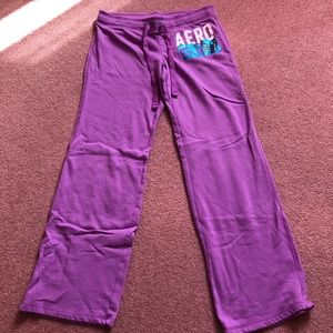 Aeropostale Purple Sweatpants Size Small